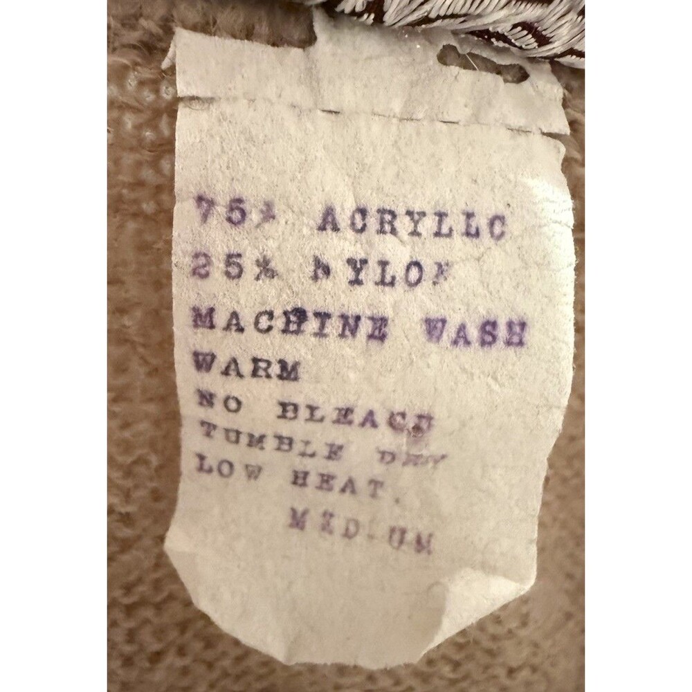 VTG 70/80s Mademoiselle Knitwear Argyle Sweater Vest Size Medium - Picture 7 of 7